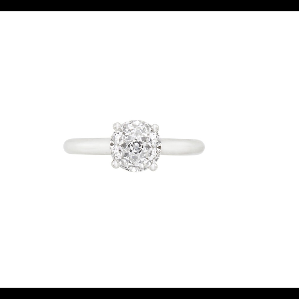Vintage Cartier Platinum diamond engagement Ring